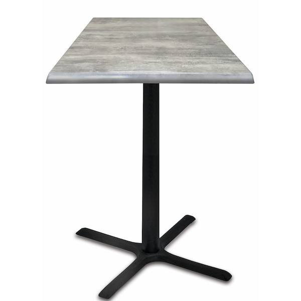 42" Tall In/Outdoor All-Season Table, 36" x 36" Square Greystone Top